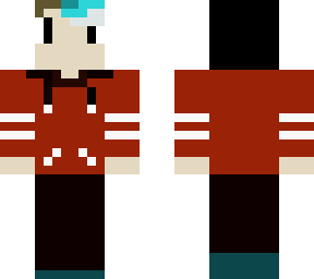 minecraft boy w/ agoti hoody (hood up)