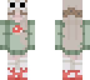 mushroom hoodie girl