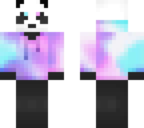 panda wearing rainbow hoodie