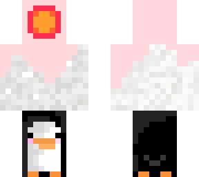 penguin with background finish