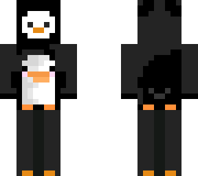 penguin with penguin on chestplate
