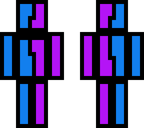 purple/blue skin