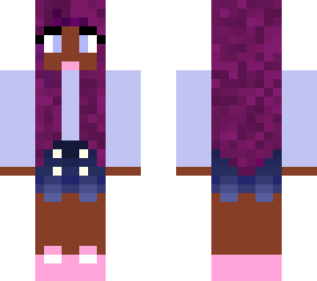 purple haired girl