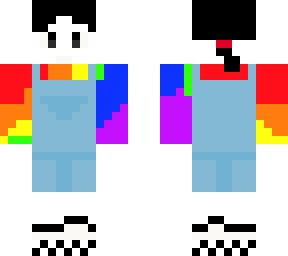 rainbow overalls