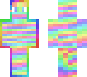 Rainbow skin | Minecraft Skin