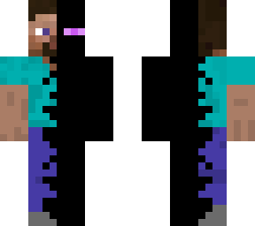 steve becoming enderman xd