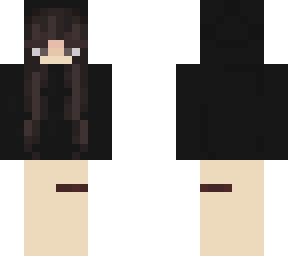 black hoodie girl