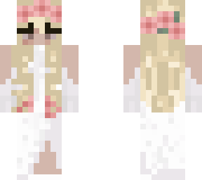 blond pink bride