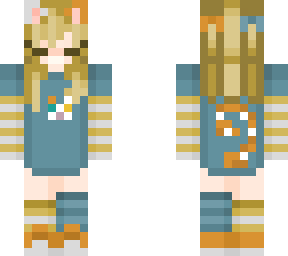 blonde cat girl