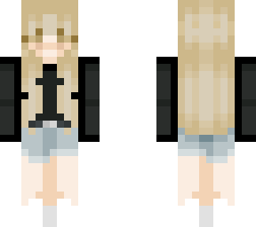 blondie with jean shorts