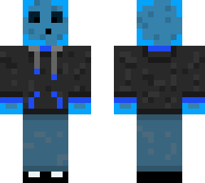blue slime with noob chin