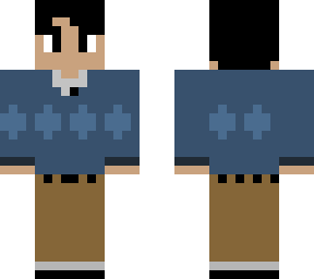 blue sweater