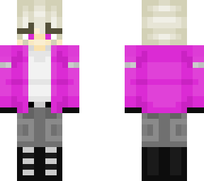 boy in a pink jacket