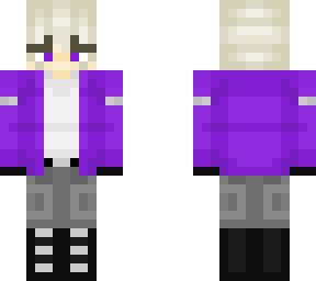 boy in a purple jacket