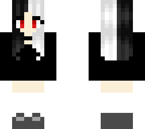 emo black and white girl (edit)