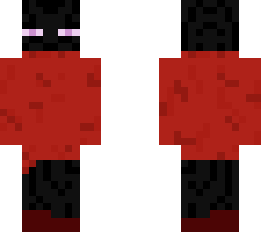 enderman with cute red turtleneck