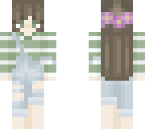 flower crown girl with green top :)