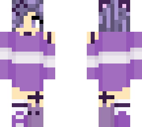 girl- purple cat