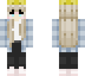 girl blu skin
