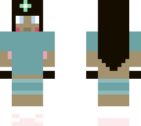 girl with blue croptop