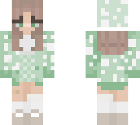 green dotted shirt and pants