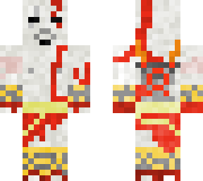 kratos with red blades of athena