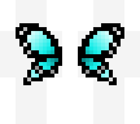 light blue butterfly wings
