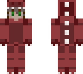 me in red dino suit