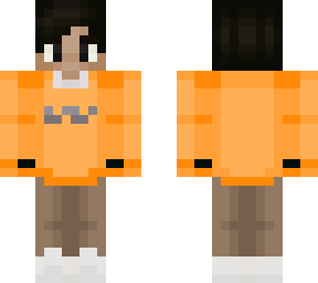 orange hoodie