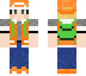 orange pokemon trainer