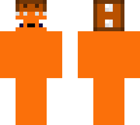 orange with dino hat