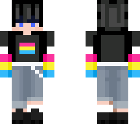 pan girl with black hair!