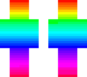 pride rainbow blend skin
