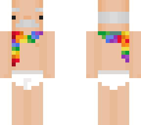 rainbow scarf (oald man)