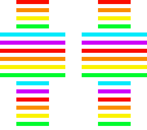 rainbow stripes!? that's awesome!!!