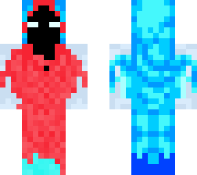 red and blue