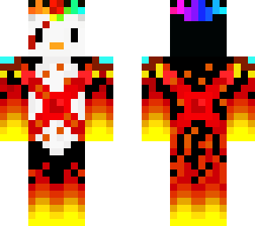 red penguin king with rainbow crown (updated)