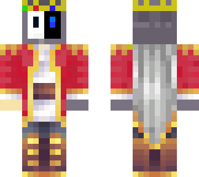 robot king skin with a mask on