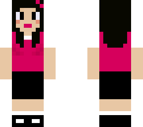 sadie (pink vest, white shirt; without collar) - slim