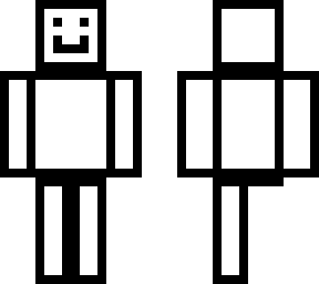 white dude with black outline