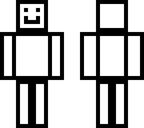 white dude with black outline