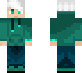 white haired guy with green title