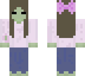 zombie girl with bow
