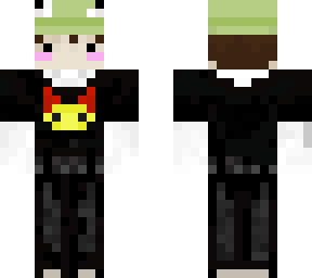 a *** with lemon demon shirt and frog hat