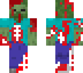 beaten up zombie