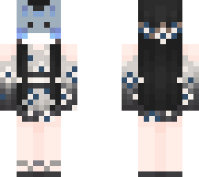 blue bunny masked japanese girl