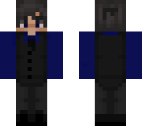 blue suit