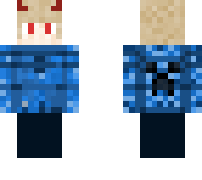 blue with horns