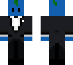 blueberry in a suit