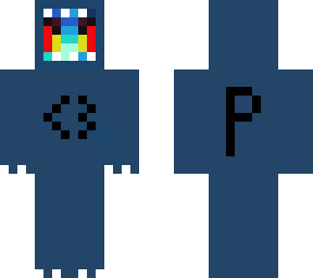 blueflame with dino costume